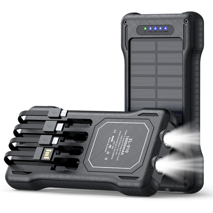 Solar Powerbank with Integrated LED Light Kalsten