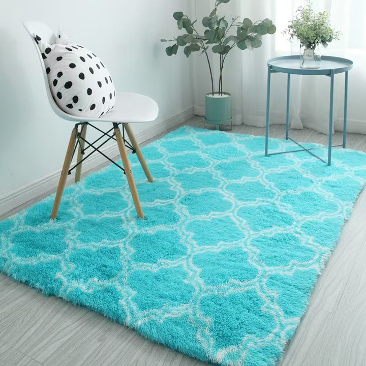 Geometric Plush Area Rug