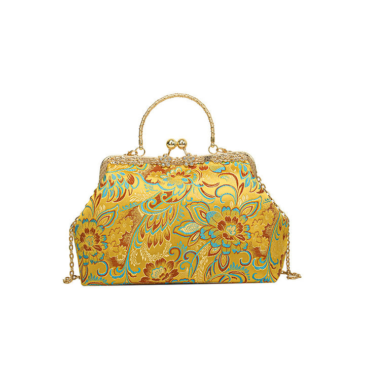 Vintage Floral Clutch Bag