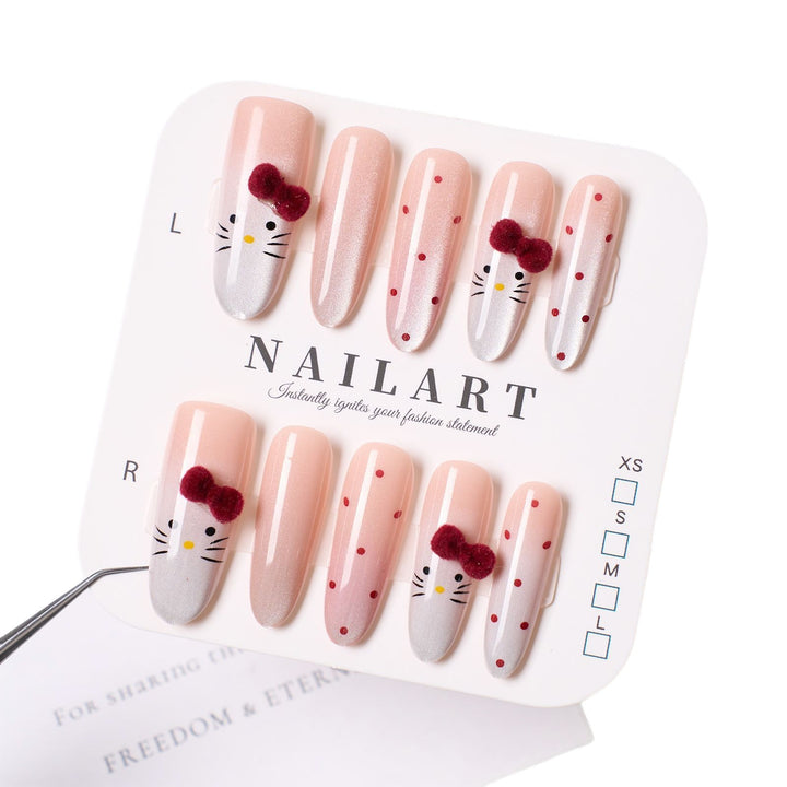 Artistic Character-Themed Press-On Nail Set Kalsten