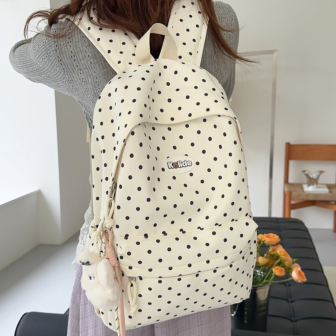 Stylish Polka Dot Lightweight Backpack Kalsten