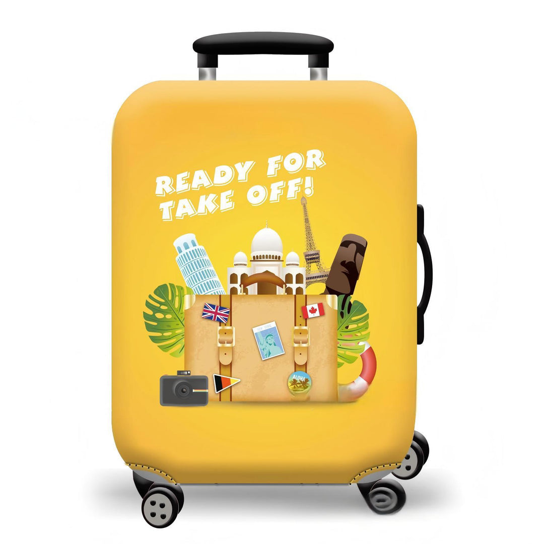 Unisex Hard-shell suitcase with stunning mountain landscape design Kalsten