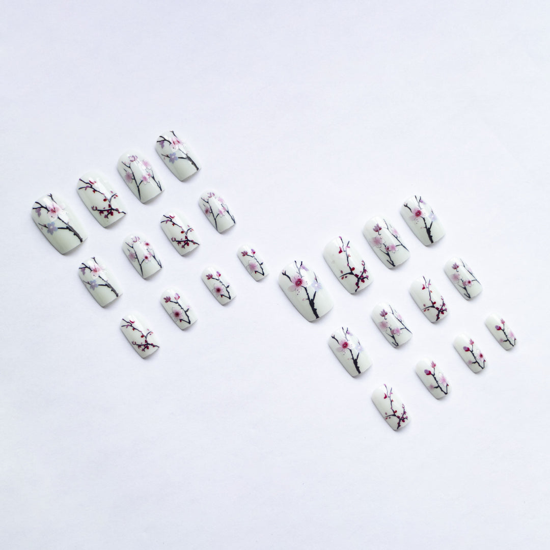 Floral Cherry Blossom Nail Art Kit