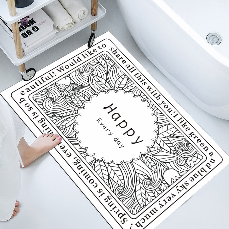 Elegant Decorative Bathroom Mat