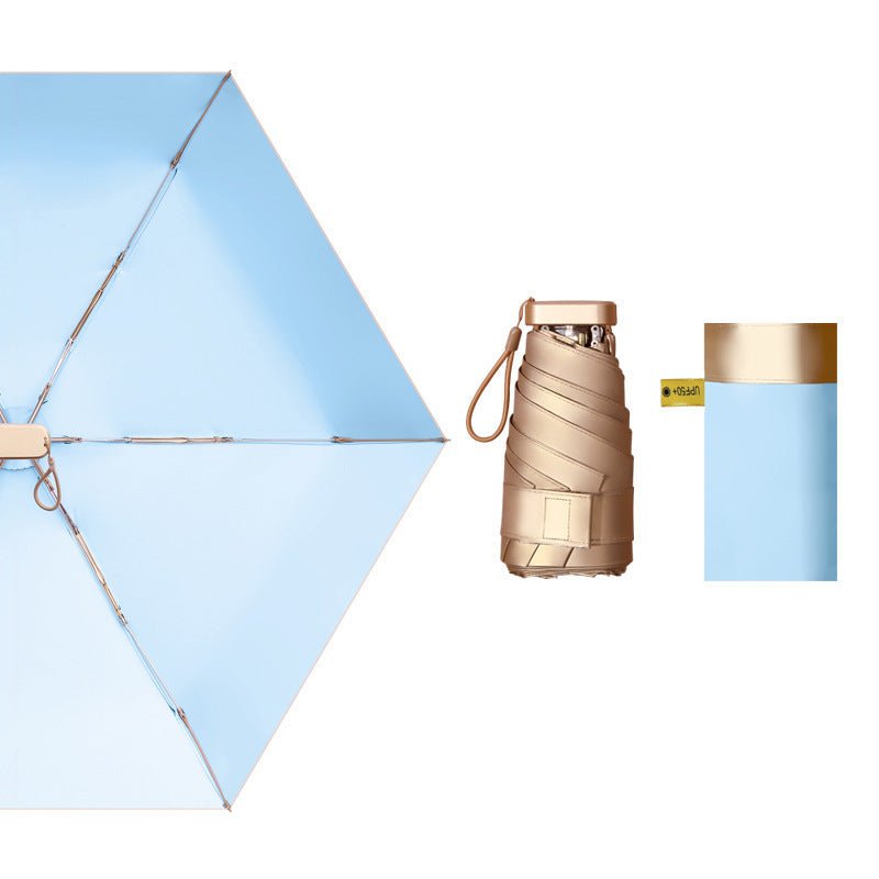 Ladies compact foldable umbrella with innovative folding mechanism Kalsten