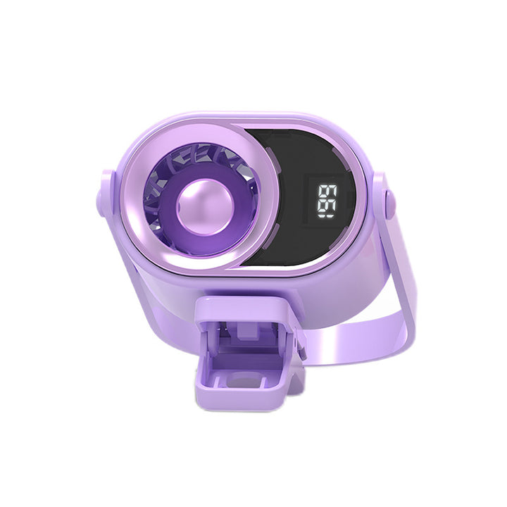 Unisex portable mini fan with LED display Kalsten