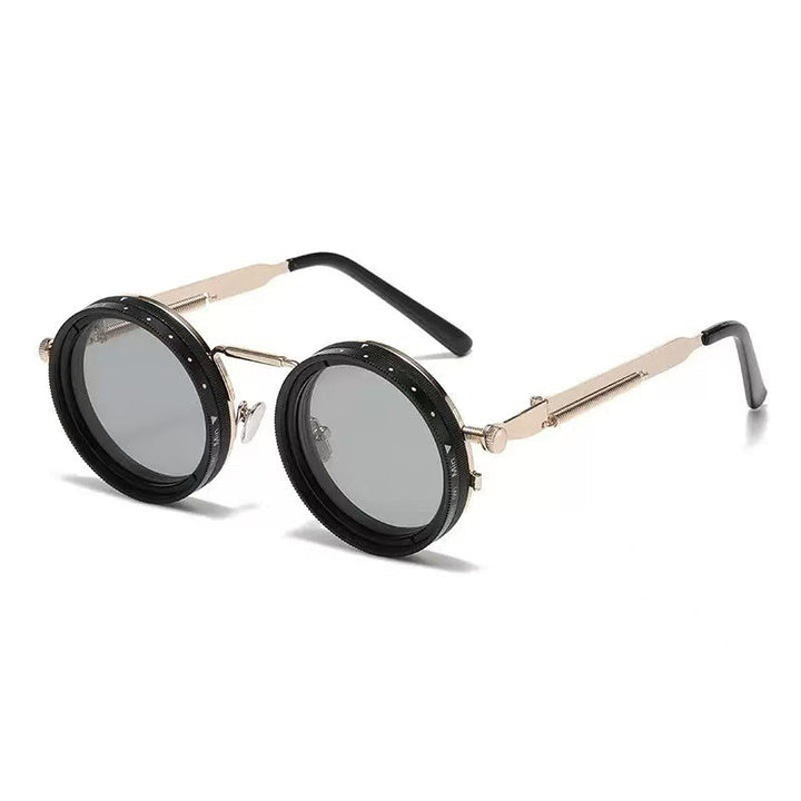 Ladies vintage inspired round sunglasses with unique frame Kalsten
