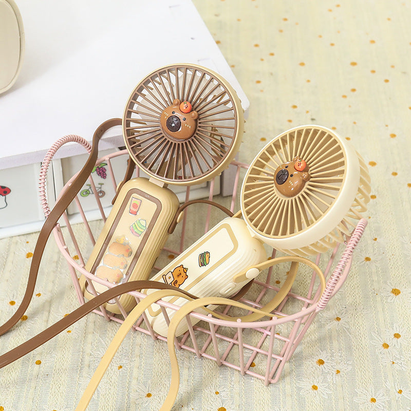 Women's Portable Mini Hand Fan with Cute Animal Design Kalsten