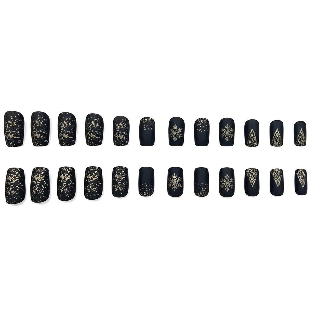 Festive Winter-Themed Acrylic Nail Extensions Kalsten