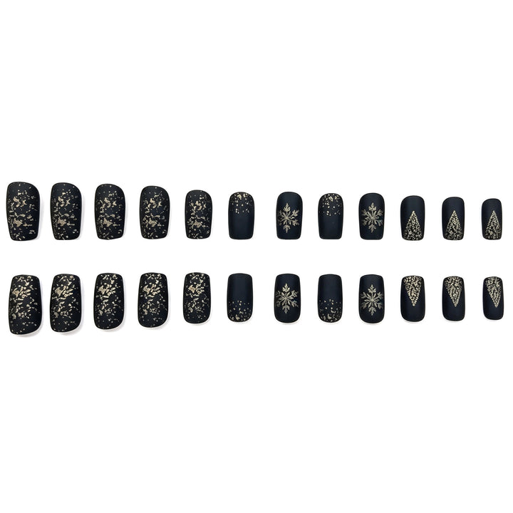 Festive Winter-Themed Acrylic Nail Extensions Kalsten