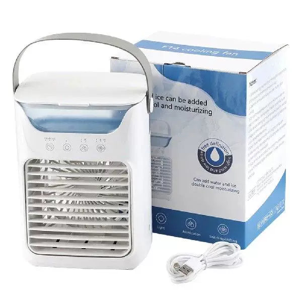Unisex One Size Compact Portable Evaporative Micro Air Cooler with Removable Ice Container More Speeds Whisper-Quiet Fan and Adjustable Directional Louvers Kalsten