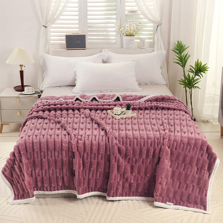 Luxurious Textured Throw Blanket