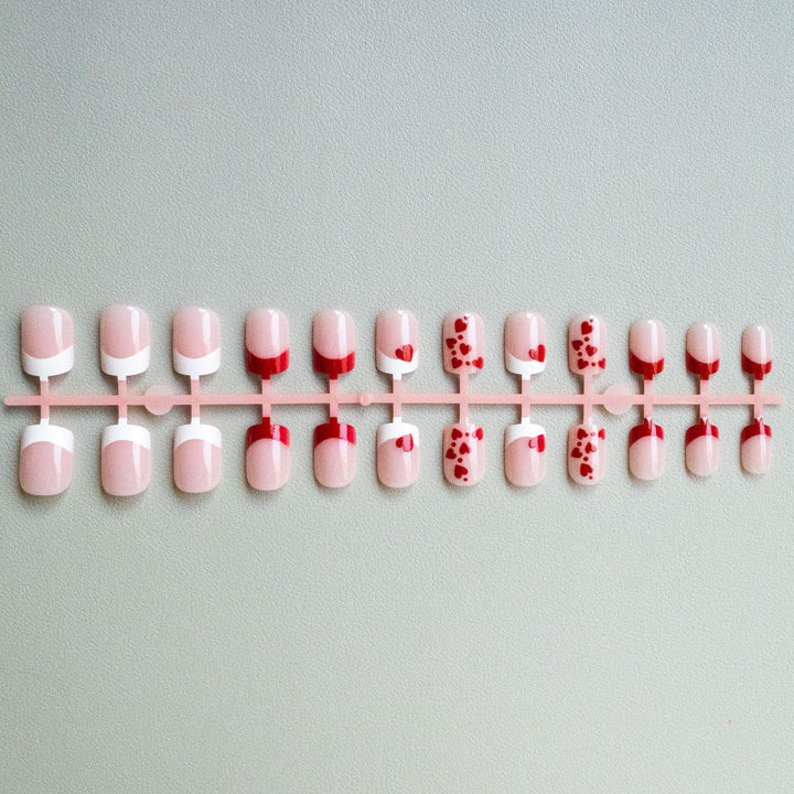 Artistic Heart-Themed Nail Design Kit