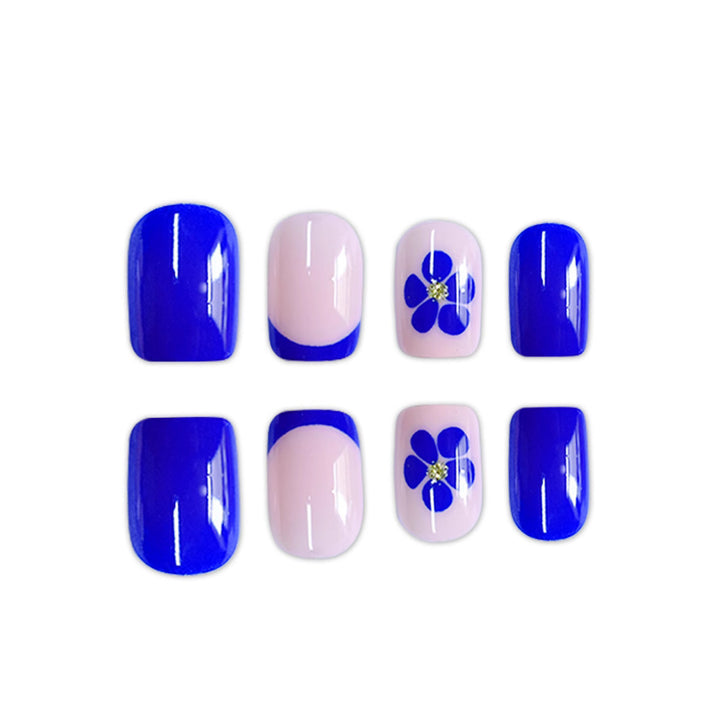 Floral Accent Press-On Nail Art Kalsten