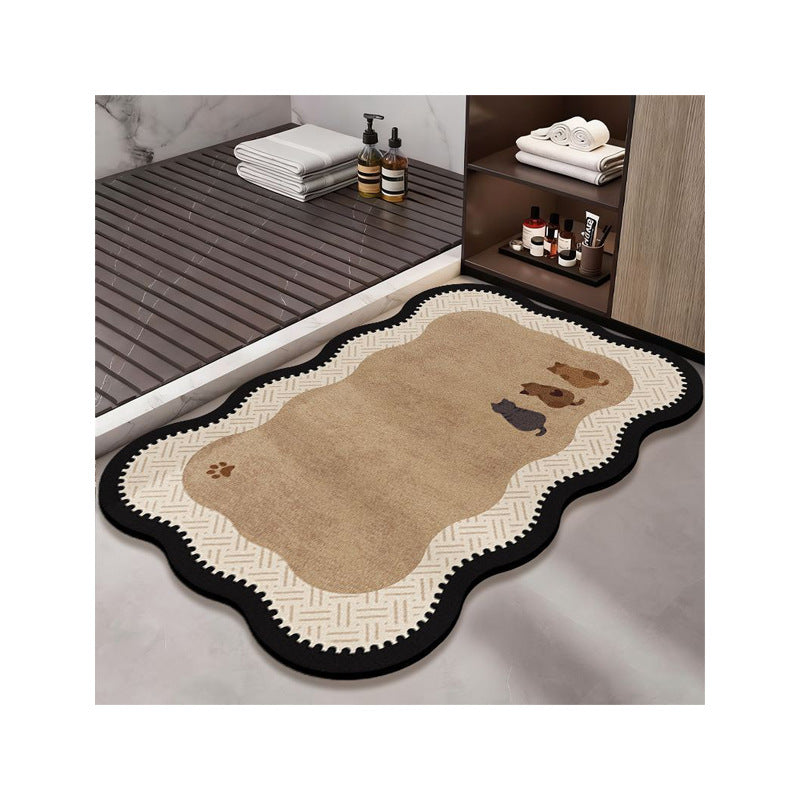 Decorative Pet-Themed Bath Mat Kalsten