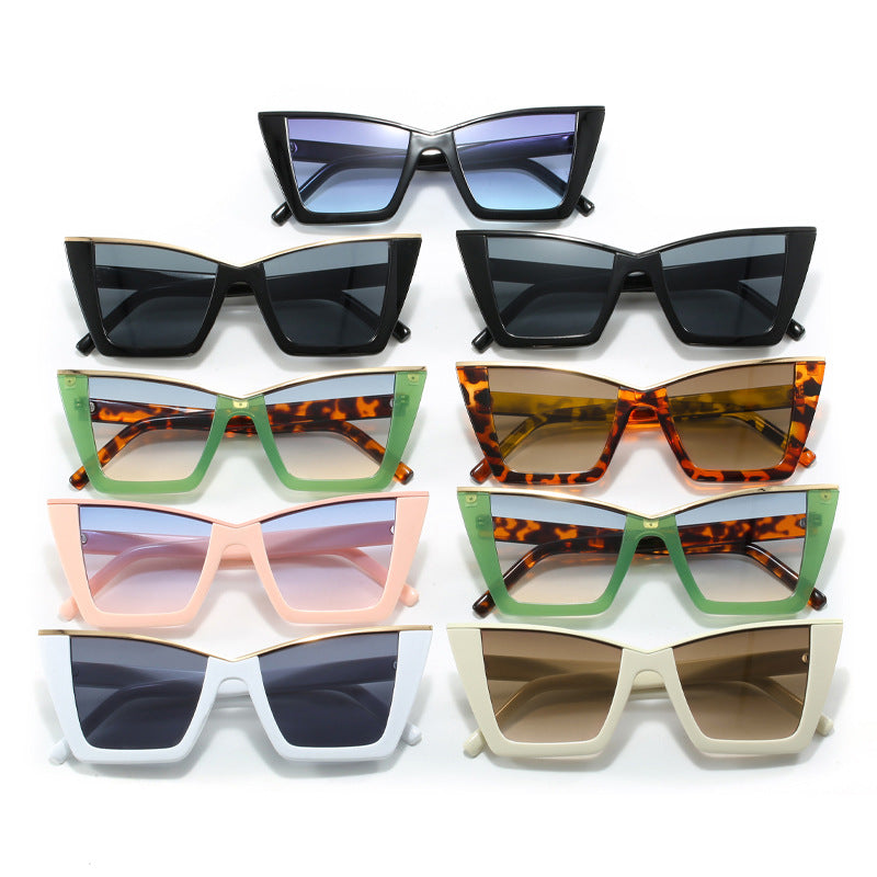 Ladies square sunglasses with golden details Kalsten