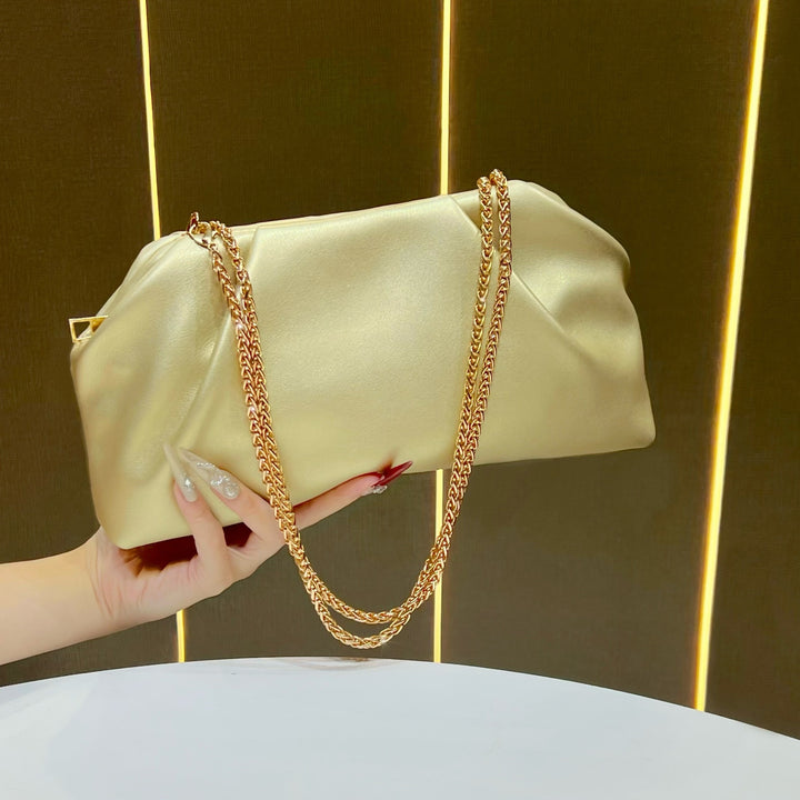 Stylish Metallic Evening Handbag
