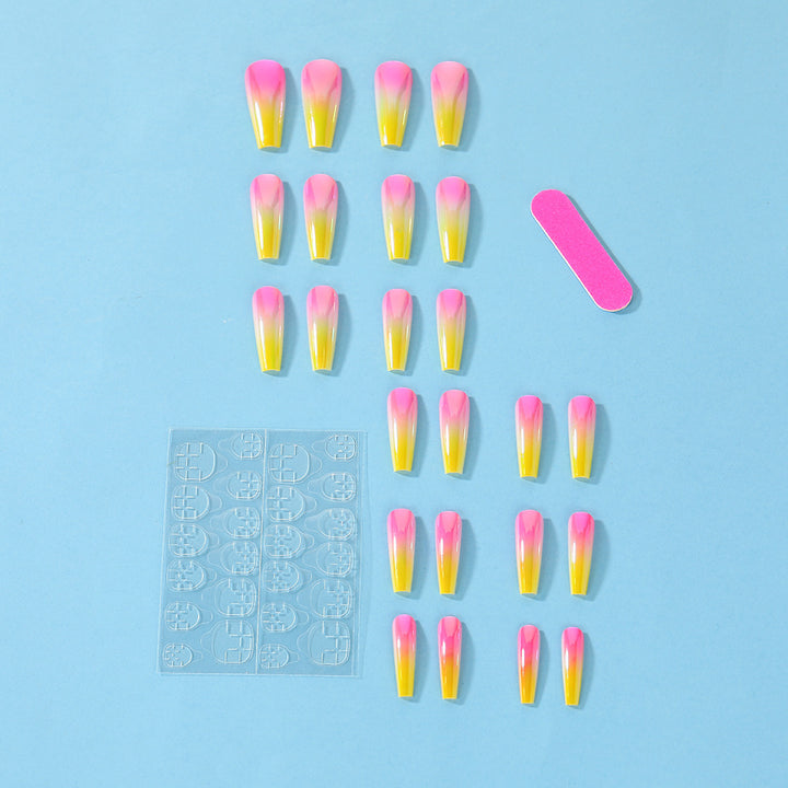 Artificial nail tips in modern ombre design Kalsten