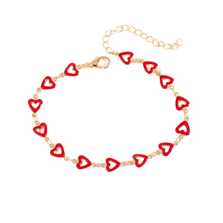 Colorful Heart Charm Anklet Kalsten