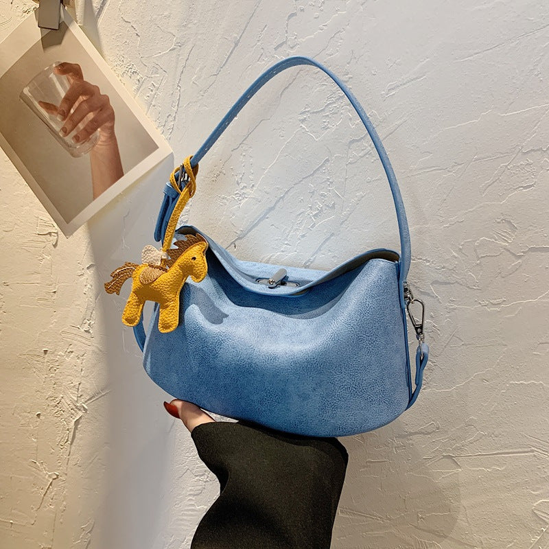 Elegant Soft-Suede Shoulder Bag Kalsten