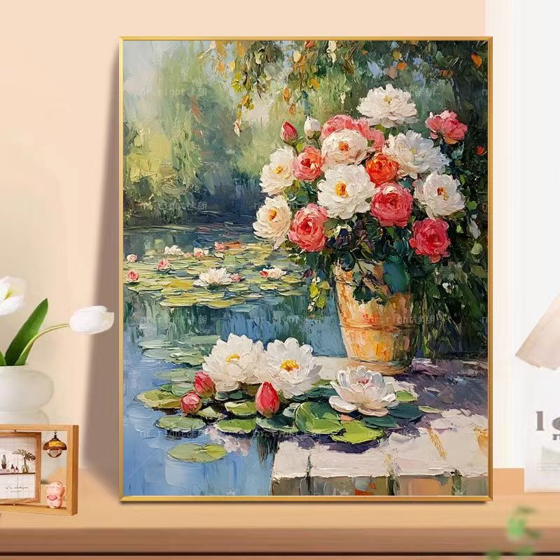 Floral Landscape Oil Painting Wall Art Kalsten
