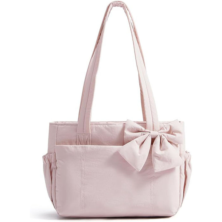 Fashionable Tote Bag with Decorative Bow Detail Kalsten