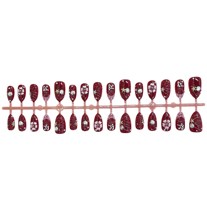 Artistic Floral Design Press-On Nail Set Kalsten 1787225330