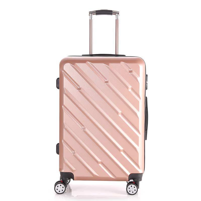 Unisex Durable Textured Hard Shell Rolling Suitcase Kalsten