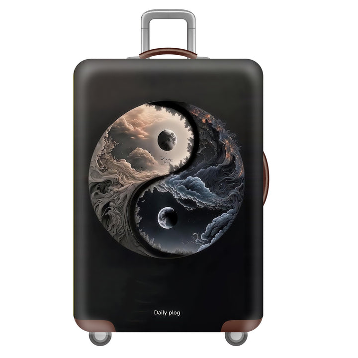 Unisex Hard Shell Suitcase with Creative Travel Motif Kalsten