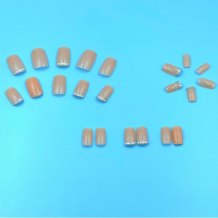 Elegant Rhinestone Accent Nail Art Set