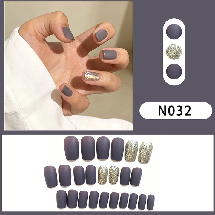 Geometric Pattern Press-On Nail Set