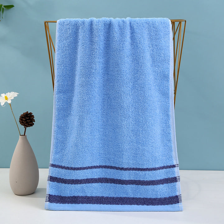 Terry Bath Towel with High-Quality Check Border Kalsten