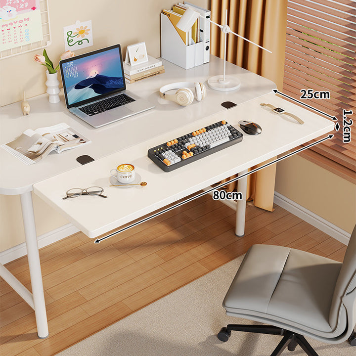 Long Under-Desk Pull-Out Sliding Keyboard and Work Surface Shelf