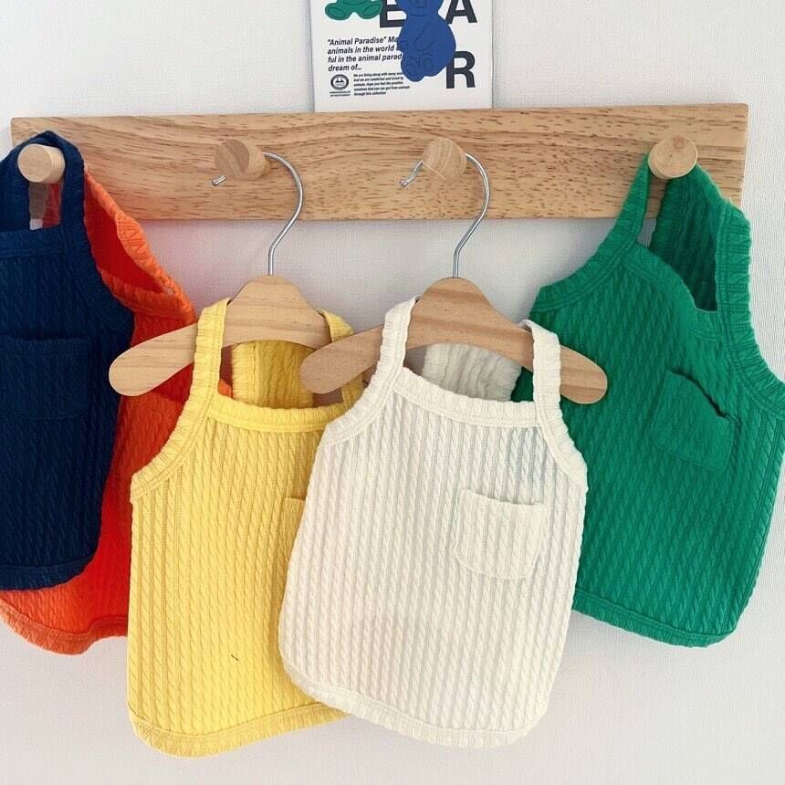 Ribbed Stretch Knit Dog Belly Vest