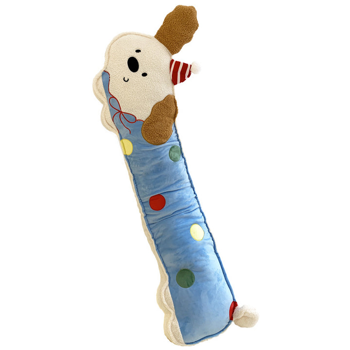 Oversized cuddly dog body pillow