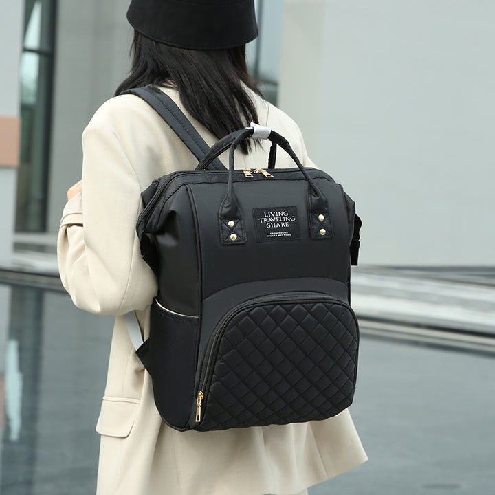 Quilted Multi-Functional Travel Backpack Kalsten