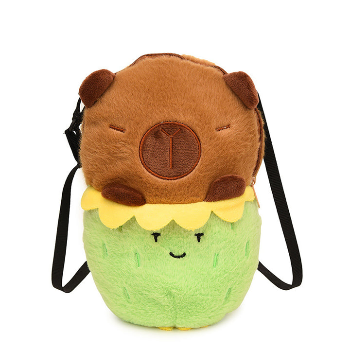 Plush Shoulder Bag with Cute Dessert Design Kalsten