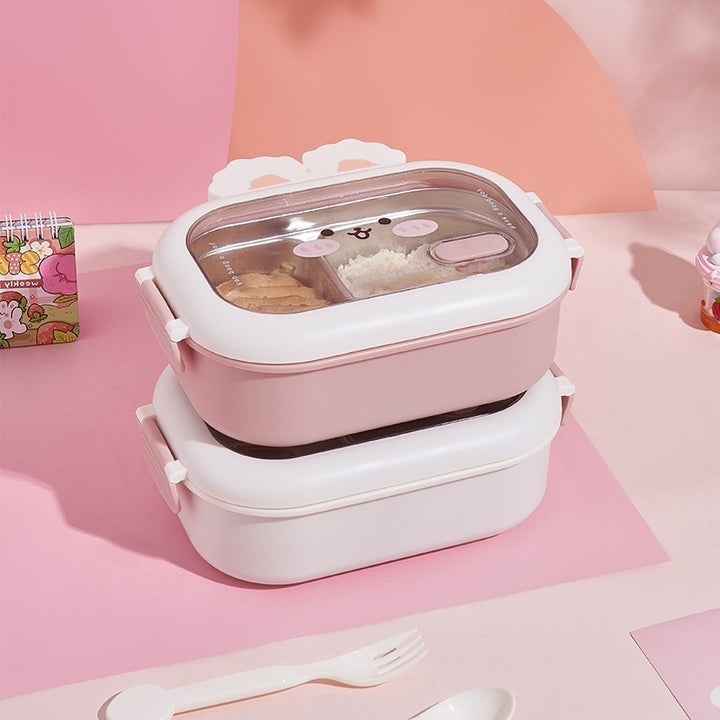 Cute Animal Design Multi-Compartment Bento Box