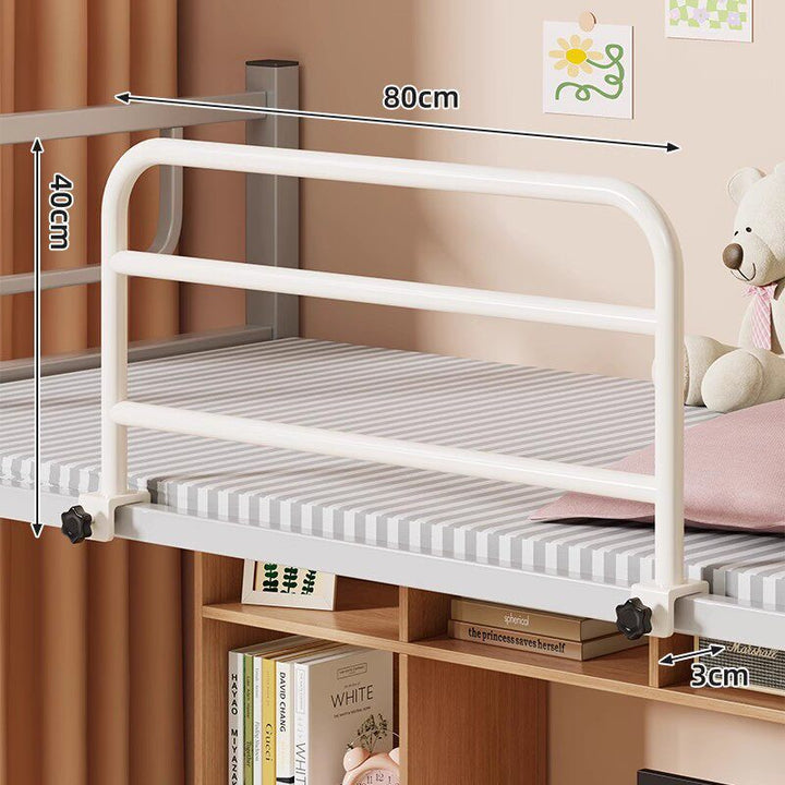 Padded Clamp-Mounted Bed Safety Rail with Fabric Panel