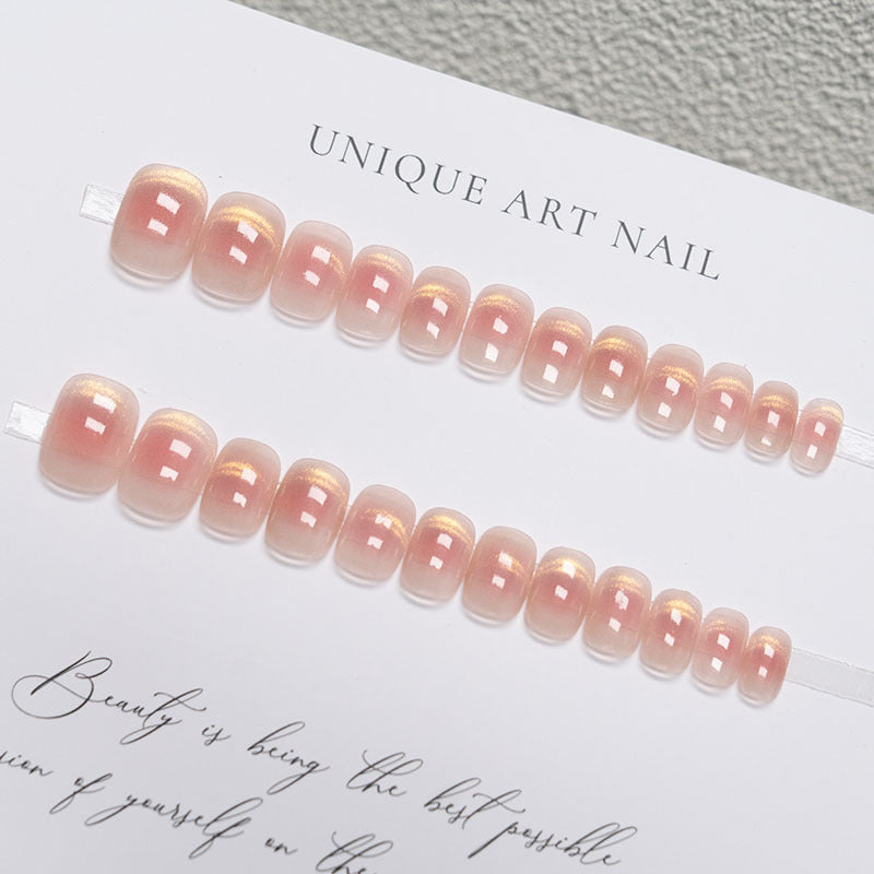 Elegant Press-On Nail Set with Glossy Finish