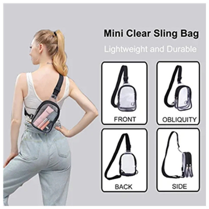 Practical Transparent Cosmetic Shoulder Bag Kalsten