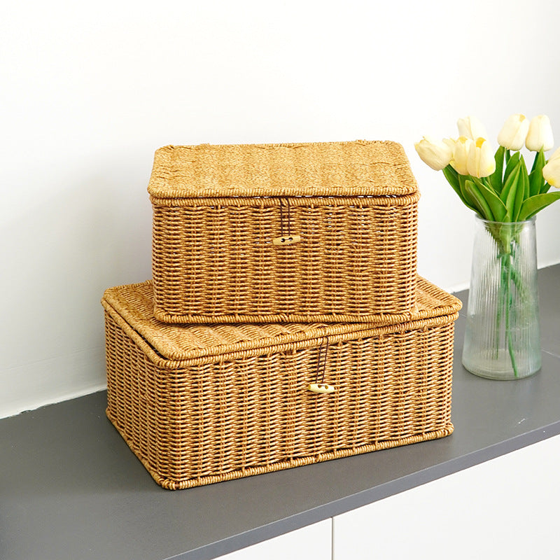 Handcrafted Wicker Storage Chest Kalsten