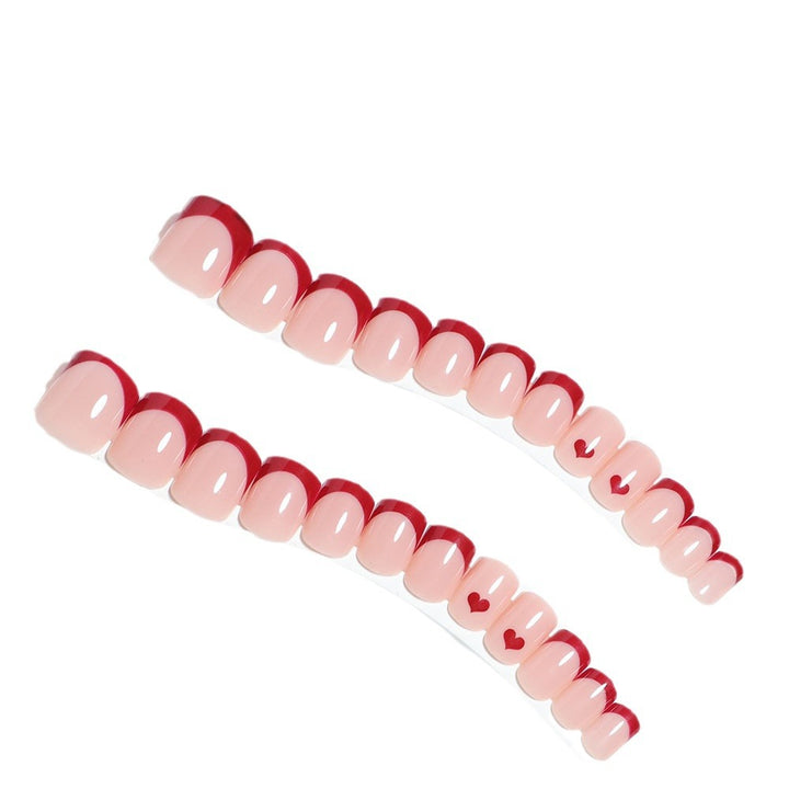 Heart-Shaped Custom Nail Art Kalsten