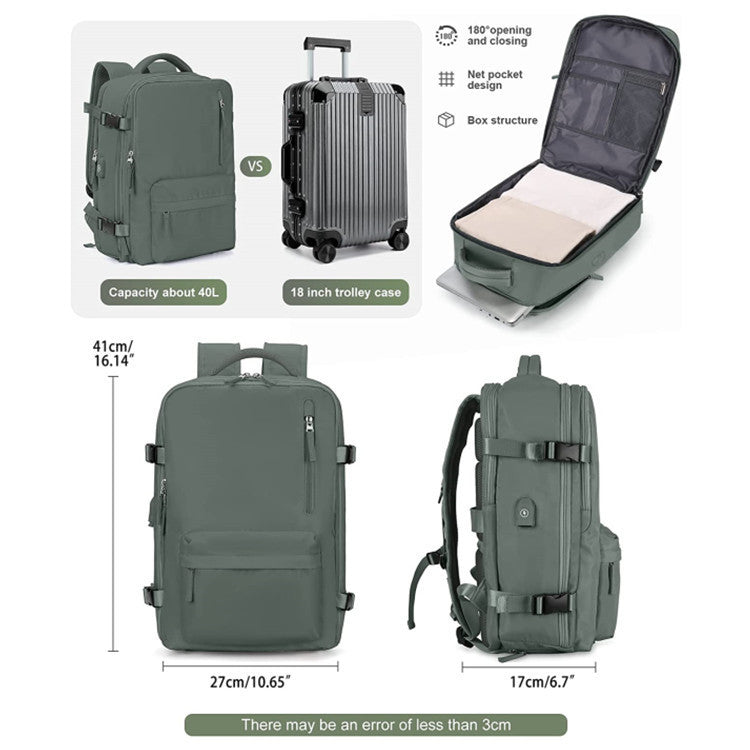 Versatile Travel Backpack with Organizational Compartments Kalsten