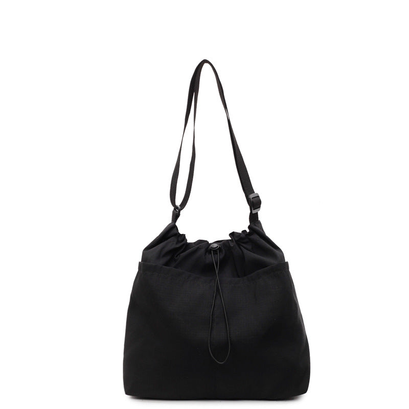 Drawstring Closure Utility Shoulder Bag