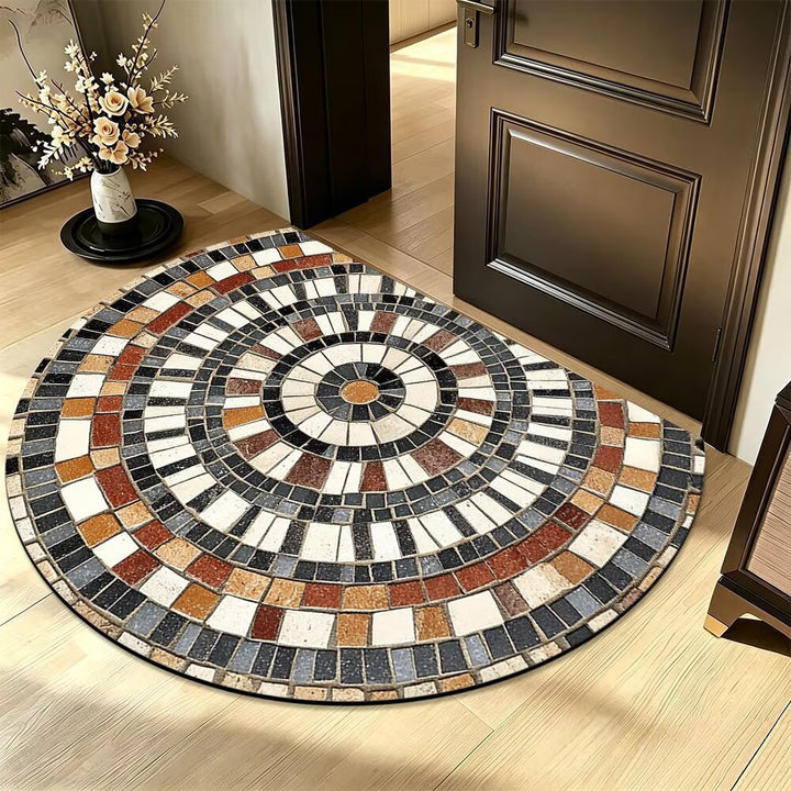Artistic Mosaic Round Rug