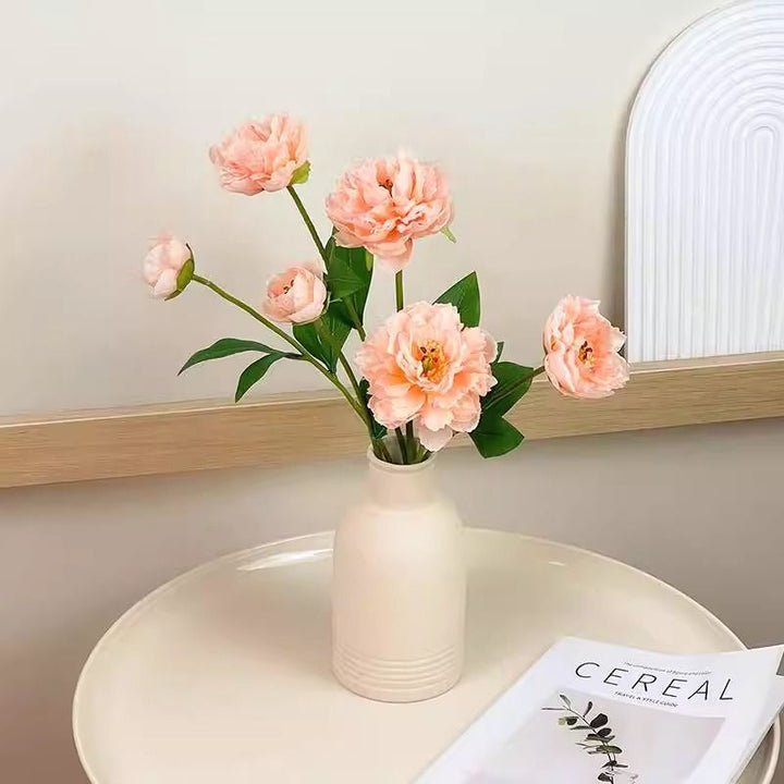 Realistic Peony Floral Stem