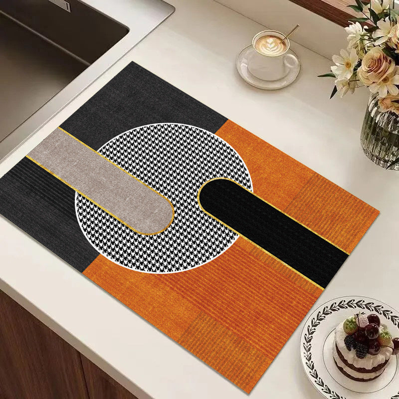 Playful Textured Kitchen Mat Kalsten