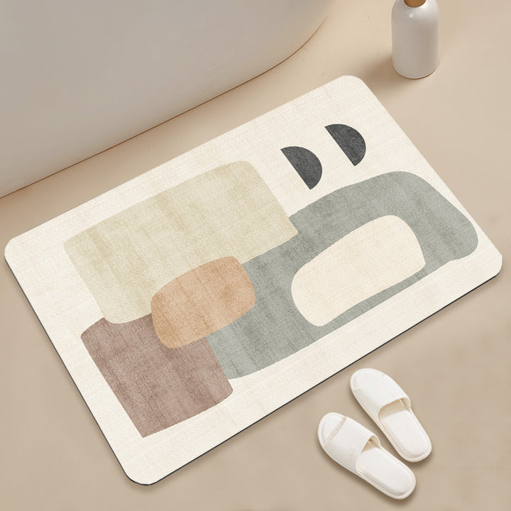Stylish Geometric Pattern Bath Mat Kalsten