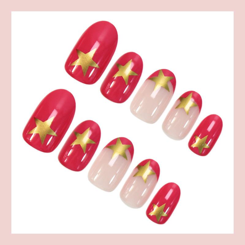 Artificial nail set with creative star design Kalsten